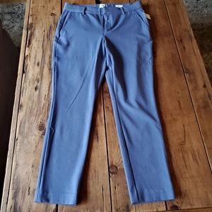 GAP Signature Skinny Ankle Pants Blue Trousers Slacks Career Size 10 NEW